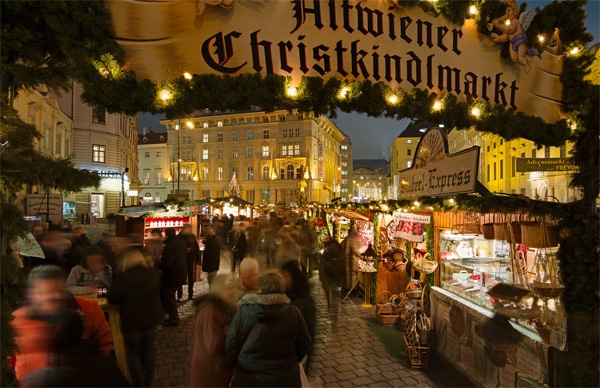비엔나관광청이 비엔나를 연중 목적지로 홍보하기 위해 ‘윈터 로맨스’ 콘셉트로 한국 시장을 공략한다. 사진은 비엔나의 크리스마스 마켓