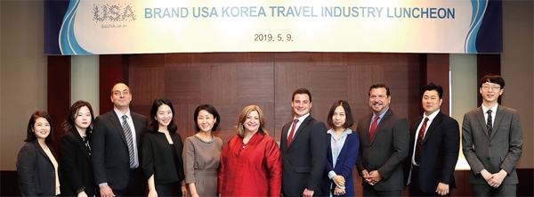 브랜드USA의 새로운 한국사무소가 지난 9일 여행업계 관계자들과 함께 오찬을 갖고 앞으로 국내에서의 활동계획과 목표에 대해 밝혔다