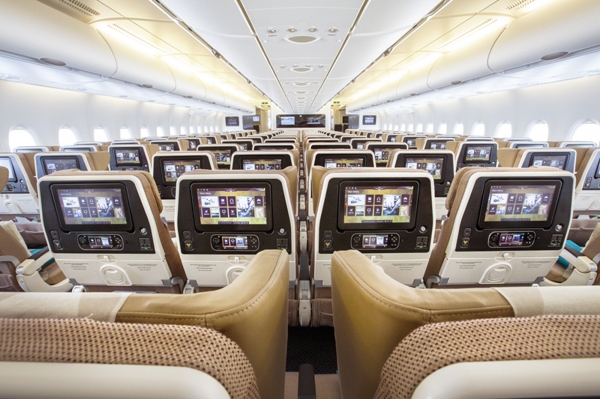 에티하드항공(EY)이 7월3일부터 인천-아부다비 노선에 4가지 객실 타입으로 총 486석을 갖춘 A380을 투입할 예정이다 ⓒ에티하드항공