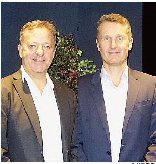 코펜하겐-오슬로 항로를 운항하는 크루즈선사 DFDS가 한국 여행업계와 지속 협업하겠다는 의지를 밝혔다. DFDS 캐스퍼 푸가드 국제영업본부장(오른쪽)과 토미 브링크 영업책임