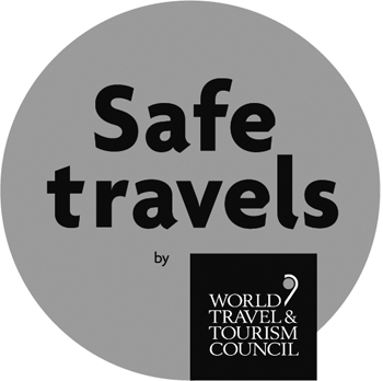 WTTC의 안전 여행 인증 스템프
