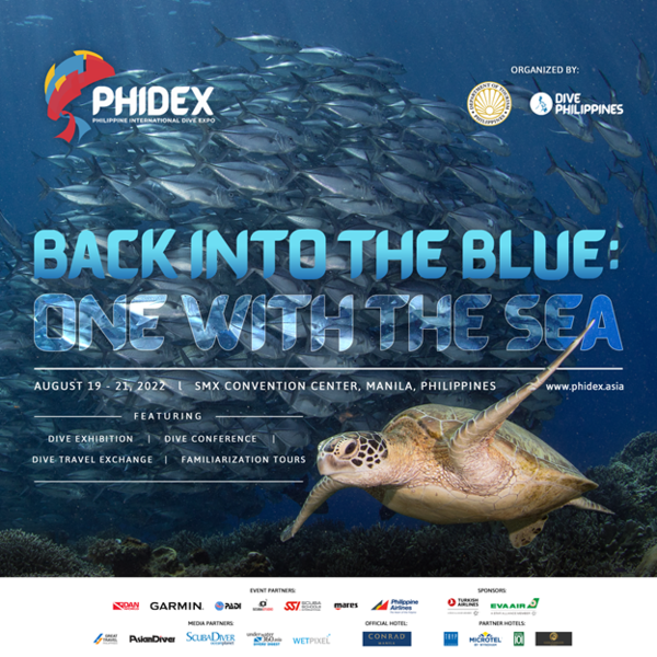 필리핀관광부가 8월19일부터 21일까지 '2022 필리핀 국제 다이빙 엑스포(Philippine International Dive Expo, PHIDEX 2022)'를 개최한다 / 필리핀관광부