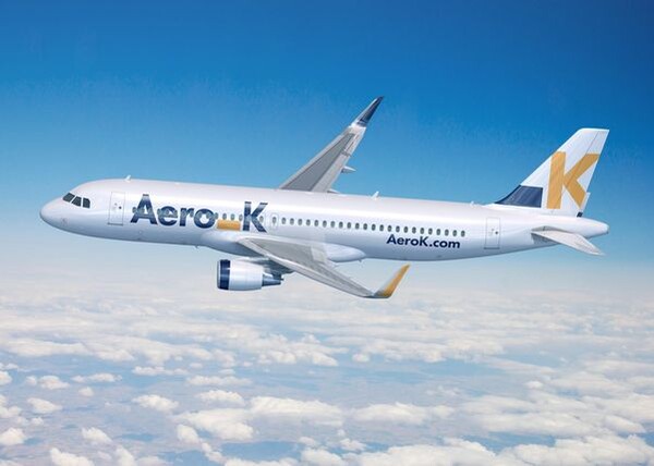 에어로케이가 오는 11월23일부터 청주-클락 노선에 A320-200항공기를 투입해 신규 취항한다 / 에어로케이
