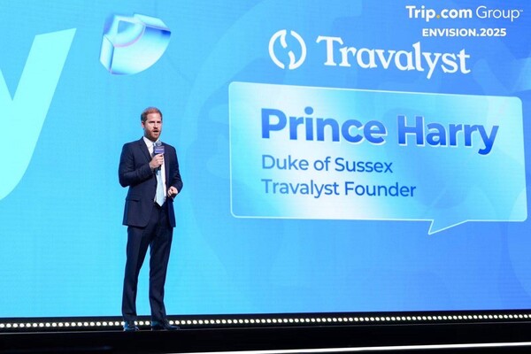 해리 왕자는 글로벌 기업들이 지속가능한 여행을 위한  명확하고 신뢰할 수 있는 일관된 정보를 제공하기 위해 비영리 단체 트래벌리스트(Travalyst)를 2019년 창립했다 / 트립닷컴 그룹 제공 