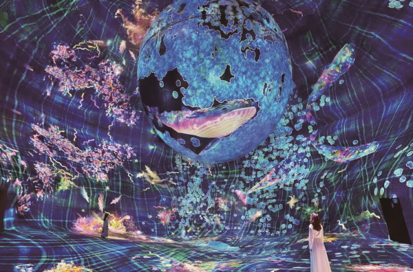 몰입감 넘치는 디지털 전시를 감상할 수 있는 팀랩 페노메나 아부다비 /아부다비관광청