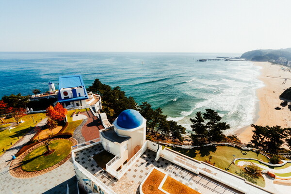 객실에서는 드넓은 삼척해수욕장의 풍경을 볼 수 있다