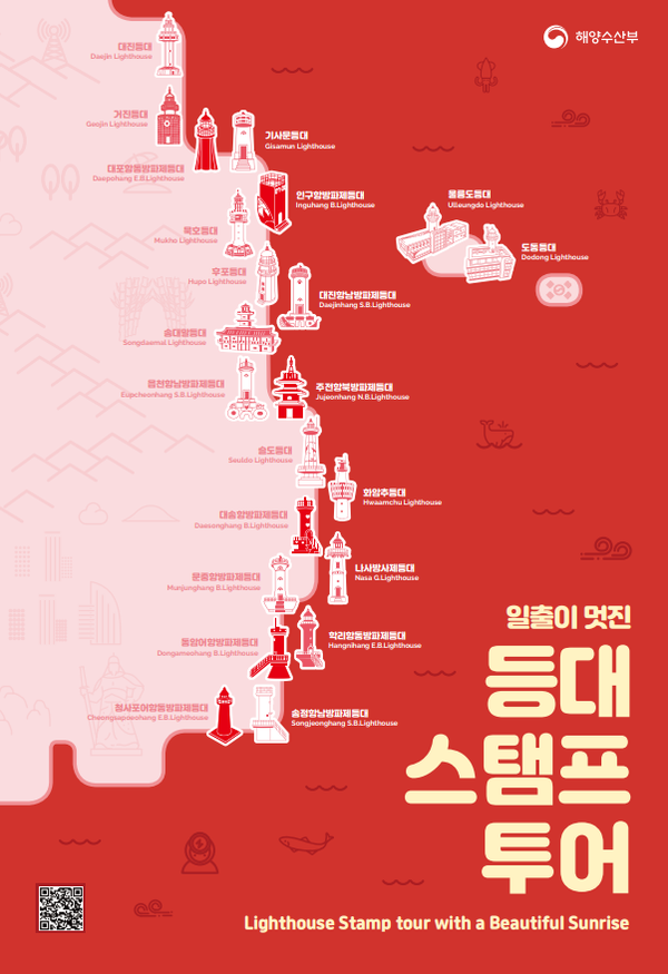 한국항로표지기술원이 새해를 맞아 등대스탬프투어 시즌6 ‘일출이 멋진 등대스탬프투어’를 공식 오픈했다 / 한국항로표지기술원