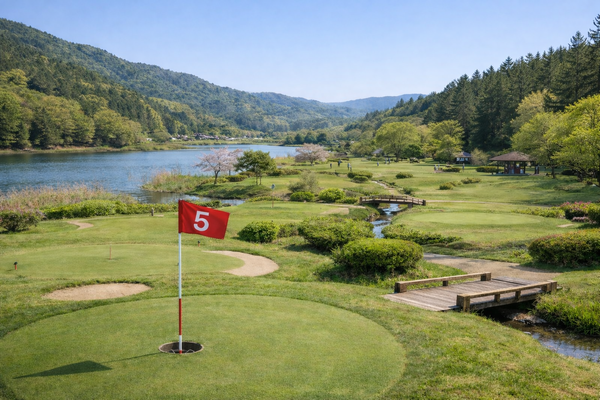 부관훼리는 일본 공인 코스 라운드와 온천 숙박을 결합한 상품을 운영하고 있다 / 부관훼리