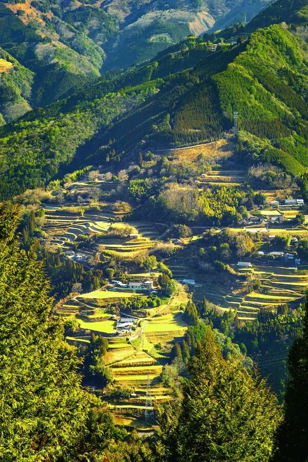 시바촌 계단식 논은 일본 시골의 3대 절경으로 꼽힌다