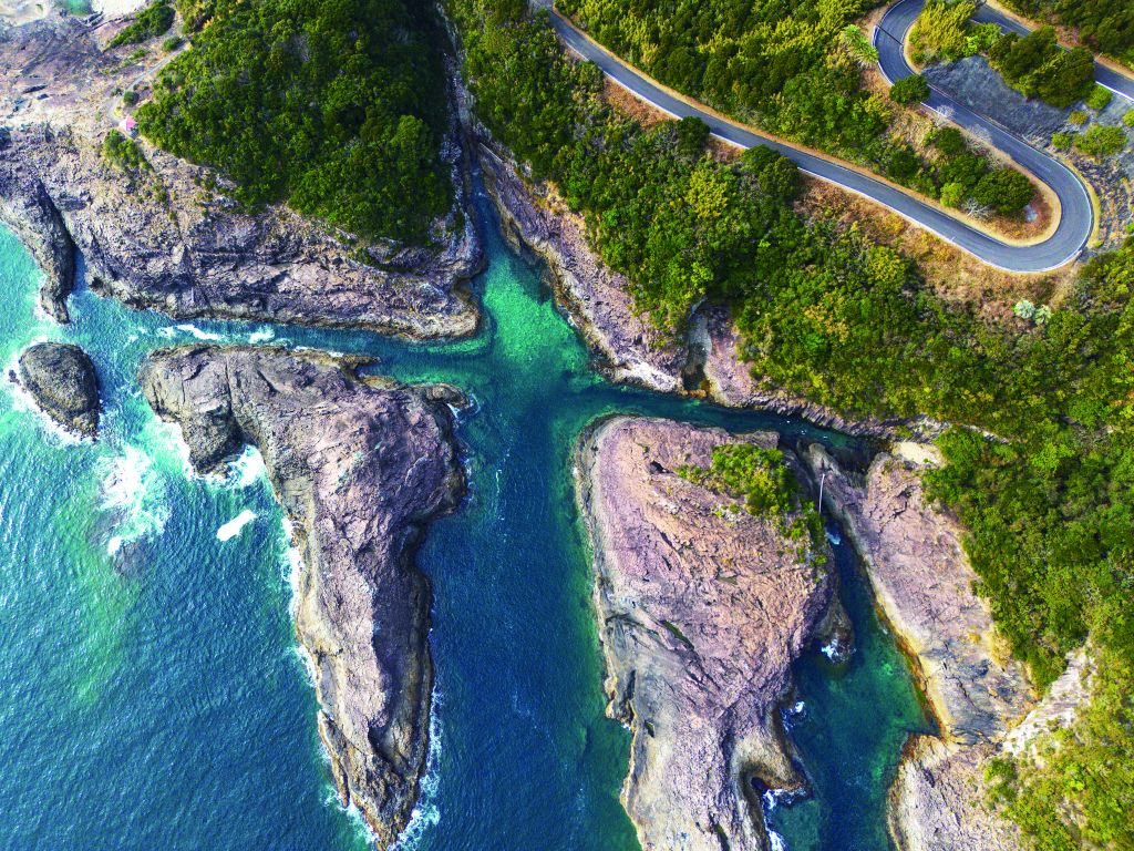 십자가 모양은 파도가 잔잔할 때 더욱 선명하게 보인다