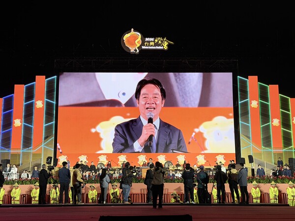 라이칭더 총통의 주재로 메인 점등식이 열리고 있다 / 송미주 기자