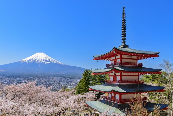 여행이지가 일본 도쿄 근교에서 후지산의 절경을 감상할 수 있는 패키지를 선보인다 / 교원투어