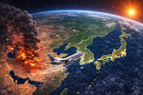 중동 지역의 군사적 충돌 속에 발이 묶였던 여행객들 대부분이 한국으로 무사히 귀국한 가운데, 체류 비용 등의 과제가 고스란히 여행업계의 몫으로 남았다 / AI 생성 이미지