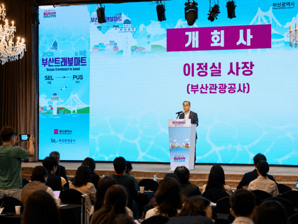 부산관광공사 이정실 사장은 “이번 부산트래블마트를 계기로 부산과 수도권 관광업계의 협력이 더욱 활발해지길 기대한다”고 전했다 / 송미주 기자