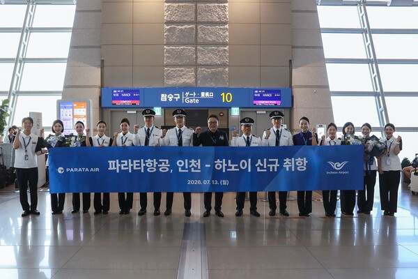 파라타항공이 7월13일 인천-하노이 노선에 신규 취항하며 베트남 북부 시장 공략에 나섰다.